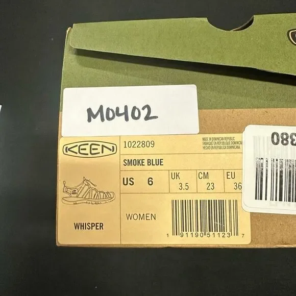 New Keen Whisper Smoke Blue Strappy Sandals 6 is available for